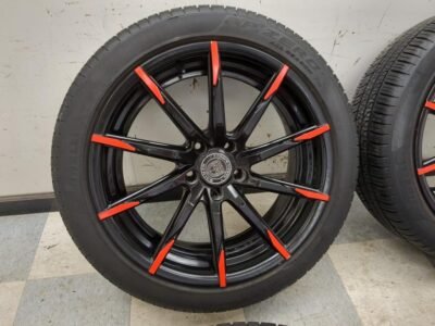 Lexani CSS-15 Wheels Set 20″ 20×8.5 20×10 10-Spoke Gloss Black Rims 5x120mm