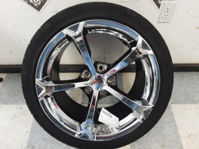 SCRATCHED 2010-2013 C6 Chevrolet Corvette Grand Sport OEM Rear Speedline 19×12 5x120mm Chrome Wheel 9597864