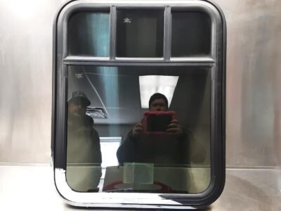 PAINTED Kinro Egress Dual TT Face Latch 24.5″ x 29.94″ Window w/ Handles 114515