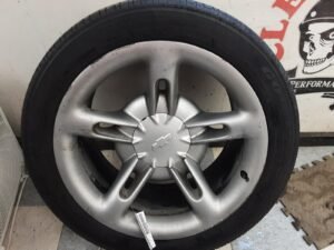 CURB RASH 2003-2004 Chevrolet SSR OEM 20×10 6x127mm 5 Spoke Silver Rear Wheel 15104066