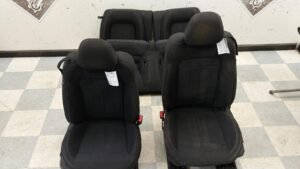 2015-2023 Ford Mustang GT Coupe OEM Set of Front & Rear Cloth Seats Black