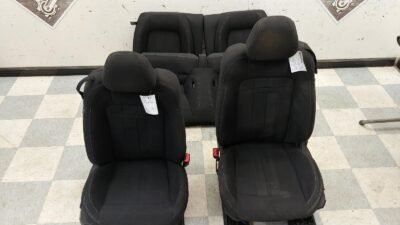 2015-2023 Ford Mustang GT Coupe OEM Set of Front & Rear Cloth Seats Black