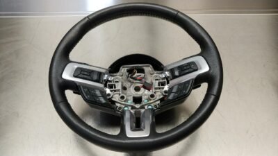 2015-2019 Ford Mustang GT OEM Steering Wheel Assembly Auto Black Leather w/ Controls FR3Z-3600-BA