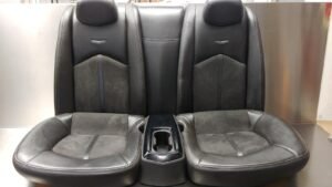 2012-2015 Cadillac CTS-V Coupe OEM Rear Seats Black Leather w/ Suede