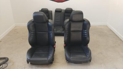 2015-2023 Dodge Charger SRT Hellcat OEM Front & Rear Black Leather Seats
