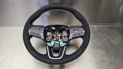 Challenger Custom Black Suede Wrapped Steering Wheel